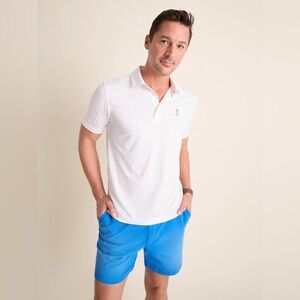 Chubbies Breathable Performance Polo The Complete Outfit Size XL In White NWT